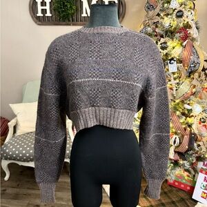 VTG Woodward Shop • 100% British Wool Cropped Sweater